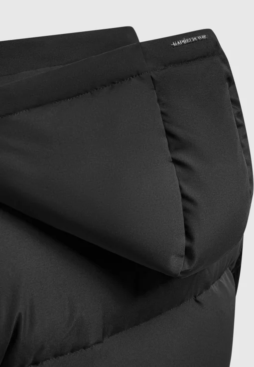 Corduroy Puffer Jacket - Black