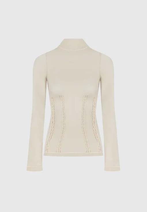Mesh Double Layer Top - Taupe