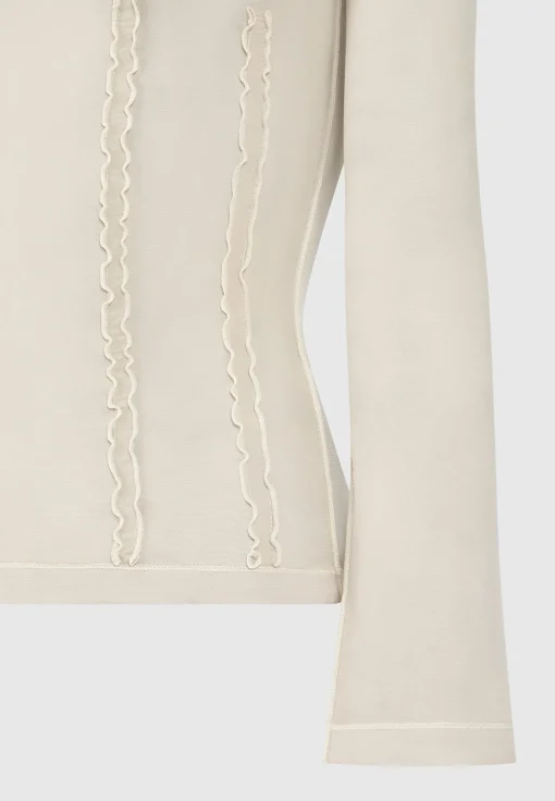 Mesh Double Layer Top - Taupe