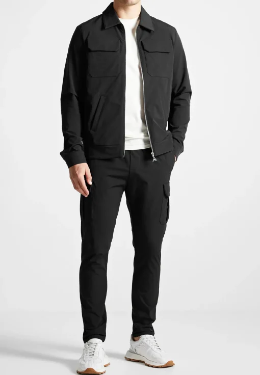 Technical Cargo Jacket - Black