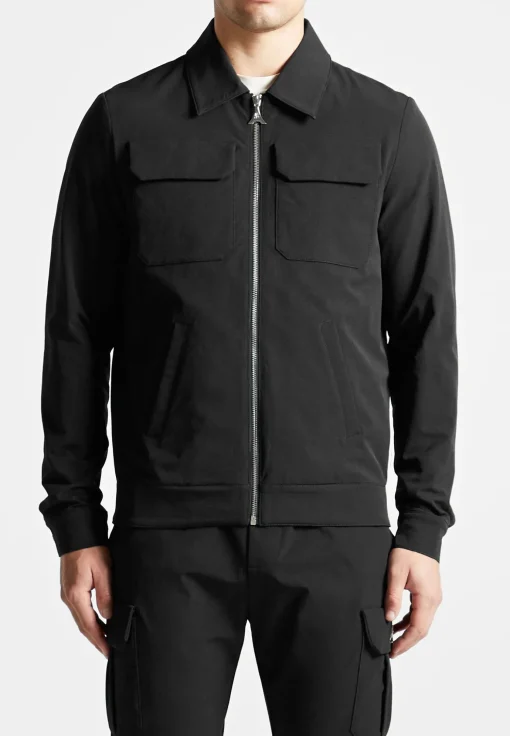 Technical Cargo Jacket - Black