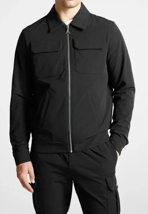 Technical Cargo Jacket - Black