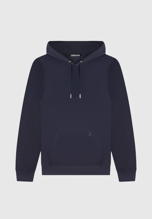 Éternel Neoprene Regular Fit Hoodie - Navy