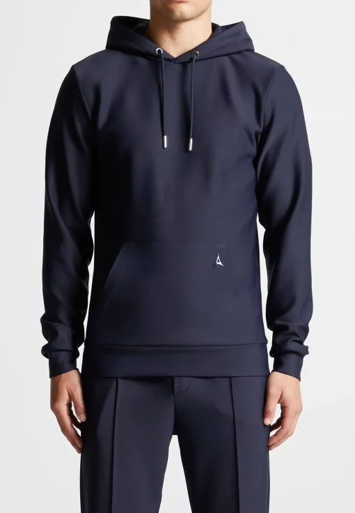 Éternel Neoprene Regular Fit Hoodie - Navy