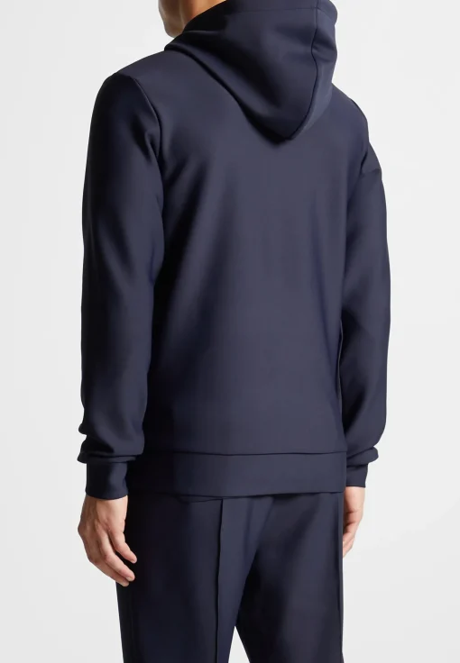 Éternel Neoprene Regular Fit Hoodie - Navy