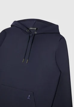 Éternel Neoprene Regular Fit Hoodie - Navy