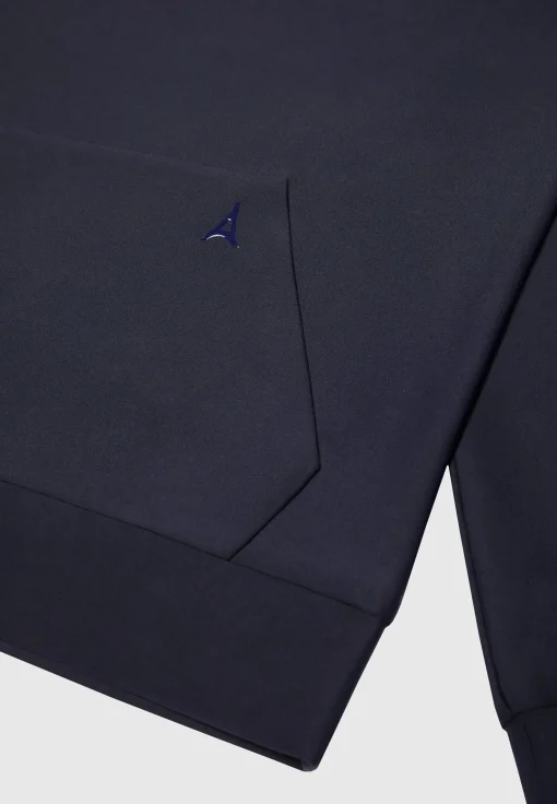 Éternel Neoprene Regular Fit Hoodie - Navy