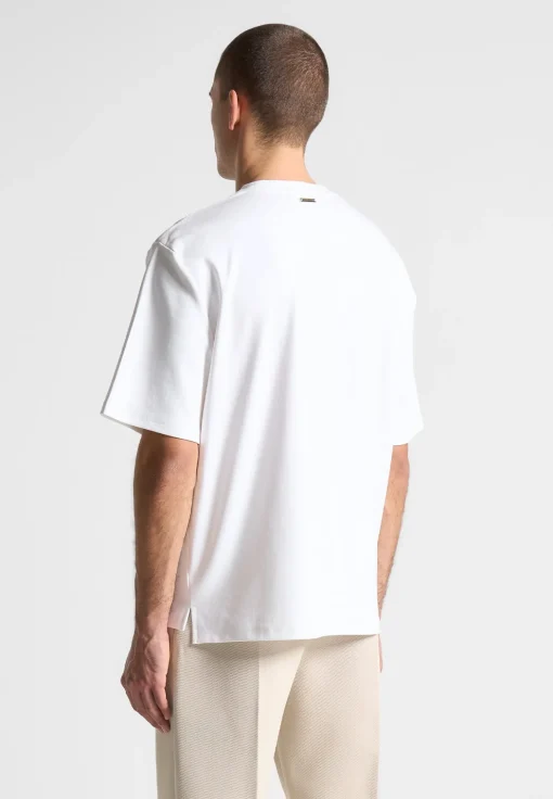 Éternel Oversized Fit Cotton T-Shirt - White