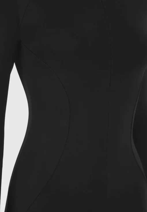 Éternelle Long Sleeve Jumpsuit with Gloves - Black
