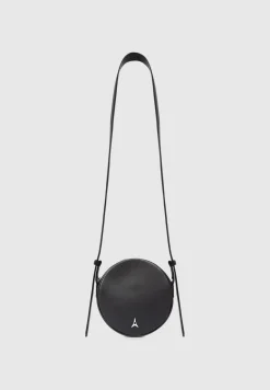 Vegan Leather Embossed Eiffel Bag - Black